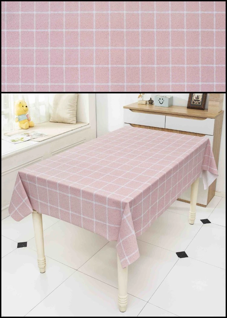 High Quality Grid Printed Tablecloth PVC/Vinyl Table Cloth for Camping