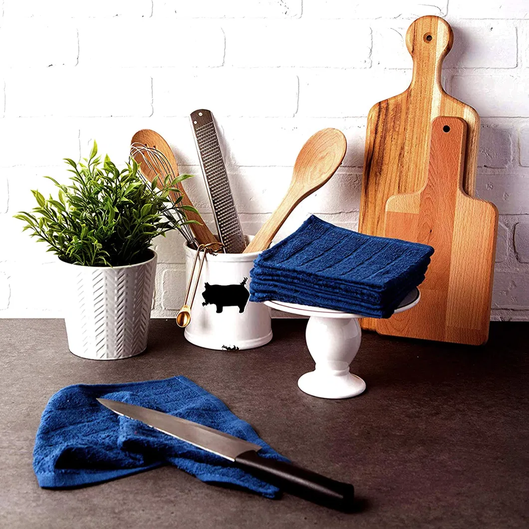 Warp Knitting Microfiber Towel Cleaning Cloth Microfibre with Small Grid for Home Kitchen