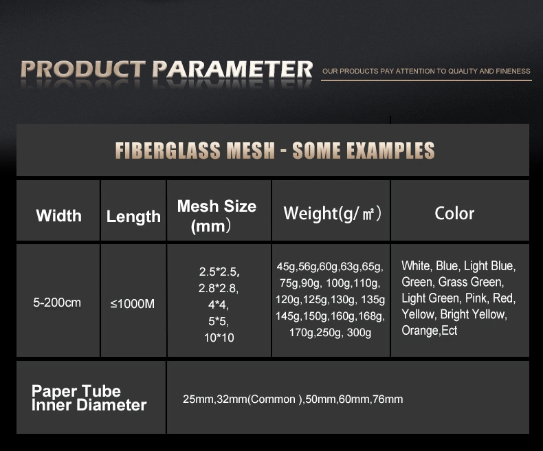 Fiberglass Mesh for Mosaics Non Adhesive Grid Waterproof Fireproof