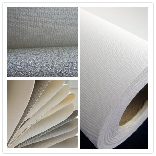 Plain Weave Polyester Cotton Mesh Grid Fabric for Wallpaper, Adhesive Tapes